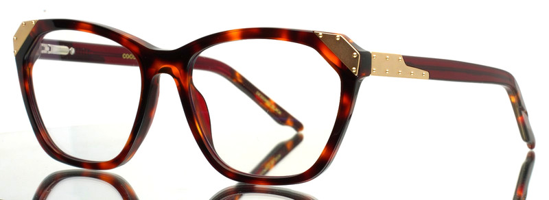 COCO AND BREEZY Bold 104 Warm Tortoise Womens Eyeglasses 54-17-145 B:43 A
