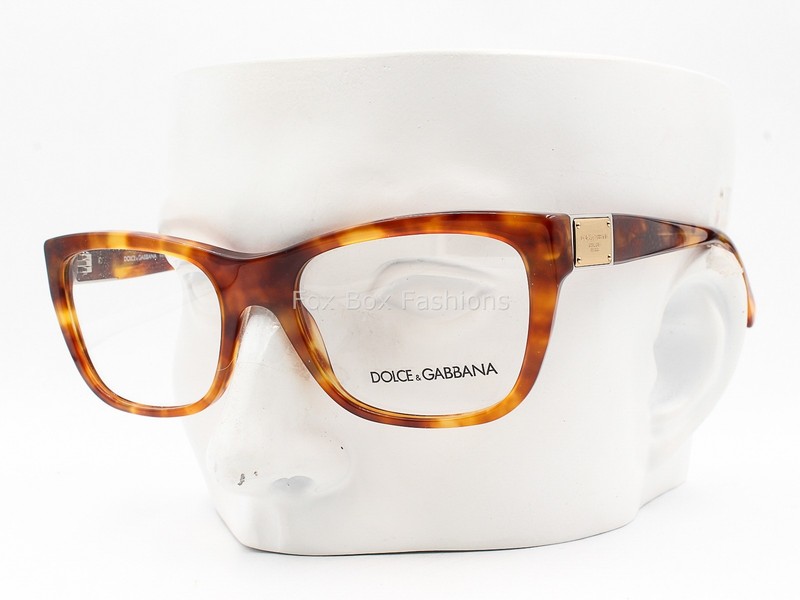 Dolce Gabbana DG3171 706 Eyeglasses Glasses Yellow Brown Tortoise 54mm w/case