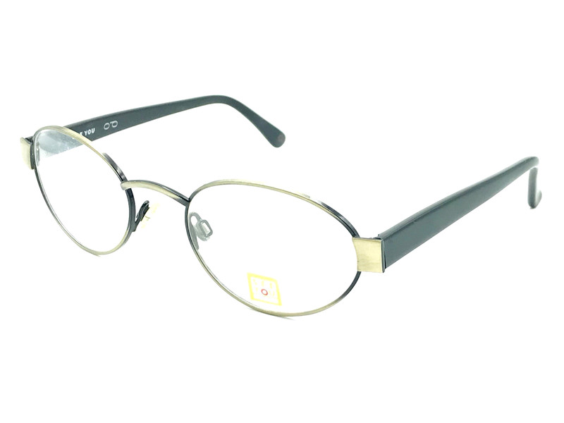 See You by METZLER Mod.360 302 Black Gunmetal Oval Eyeglasses Frames 51-20 140 gallery
