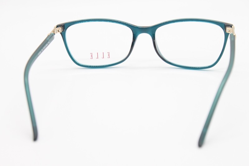 NEW ELLE EL13409 GN GREEN BLUE AUTHENTIC EYEGLASSES 53-16 gallery