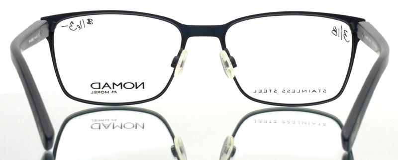 NOMAD MOREL 3066N BB042 Navy Mens Rectangle Full Rim Eyeglasses 53-17-140 B:37 gallery