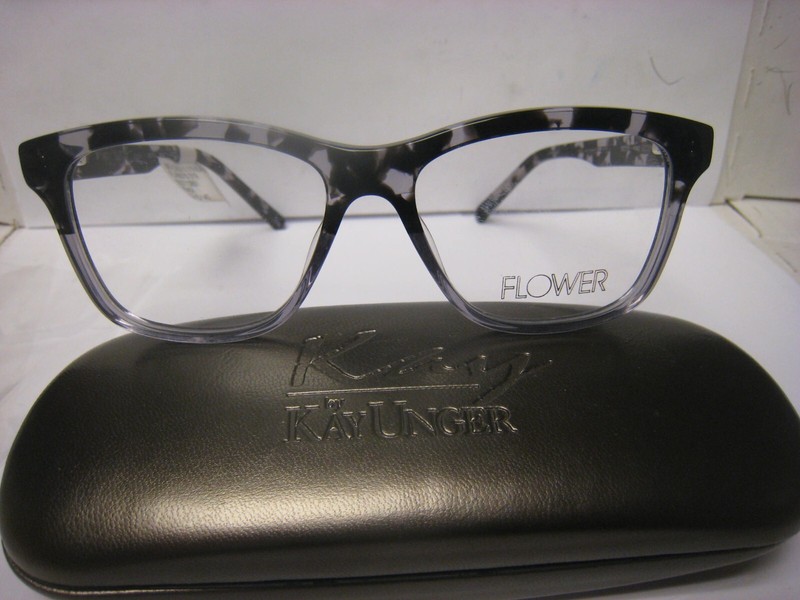 Flower LUCY Eyeglass Frame 6010-019 BLACK Tortoise Square Full Rim 52-16-135 $88