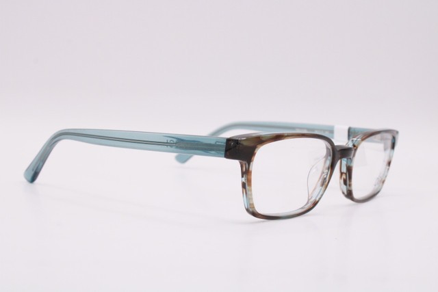 NEW OGI HERITAGE 7150/1439 BROWN BLUE CLEAR HORN AUTHENTIC EYEGLASSES 49-17 gallery