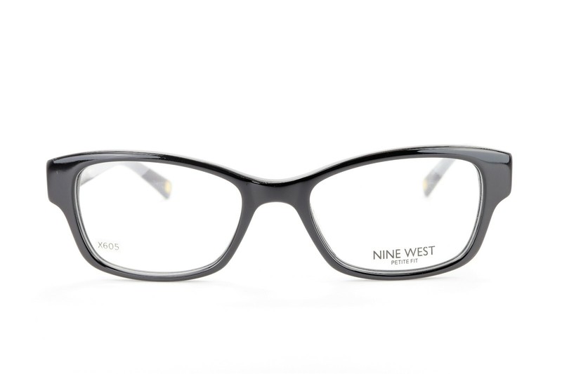 NINE WEST NW5088 001 Polished Black 48-17-135 Eyeglass Frames Flex Hinges X605 gallery