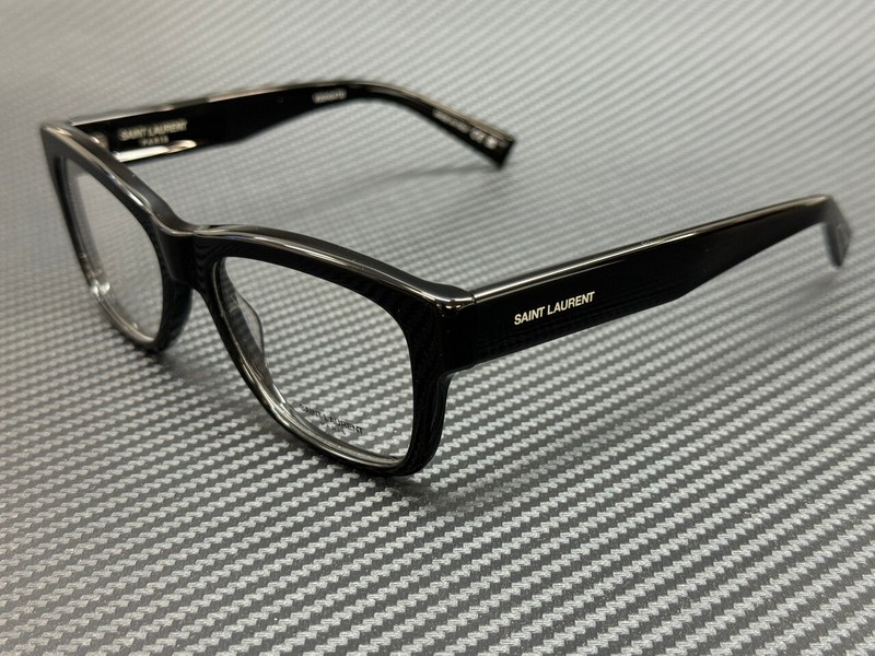 SAINT LAURENT SL 677 001 Black Unisex 54 mm Medium Eyeglasses