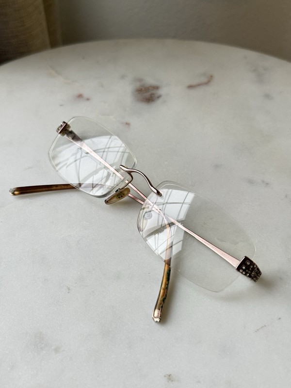 Fendi F841 700 Eyeglasses Frames 52-14-130 Rimless vintage (Rare Find)