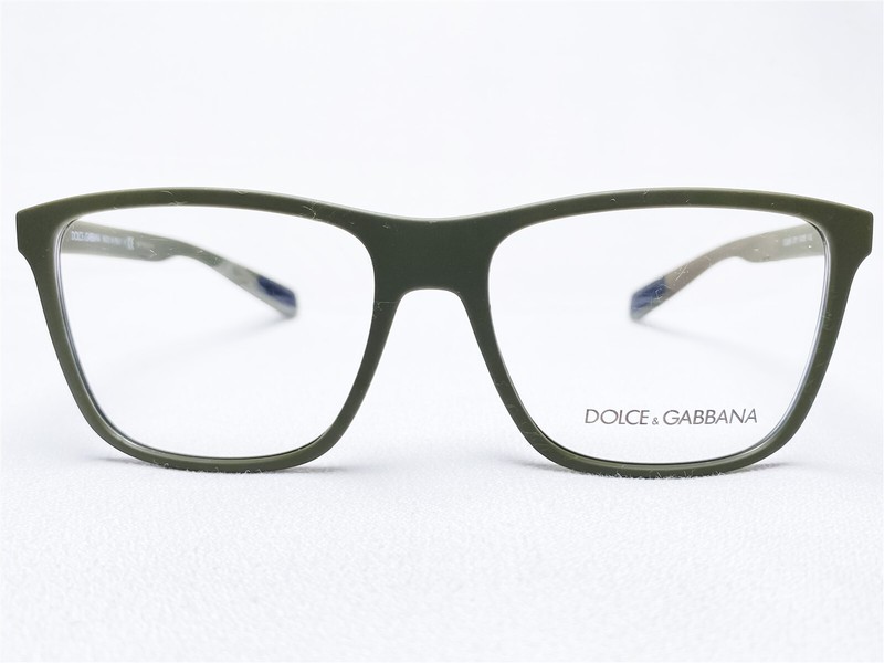 NEW Dolce & Gabbana DG5016 3011 Mens Olive Rubberized Eyeglasses Frames 54/16