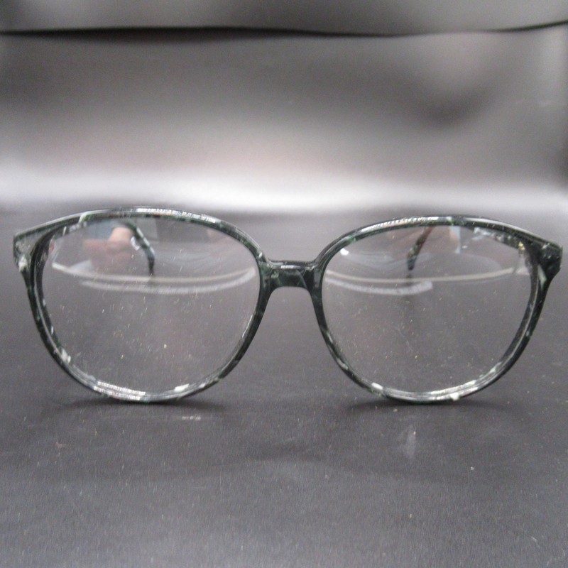 Optique Marquis Ultra-Thin 2 Eyeglass Frames 392 Green Marble 56-15-140 Handmade