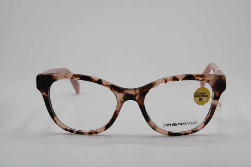 NEW EMPORIO ARMANI EA 3162 5766 TORTOISE PINK AUTHENTIC FRAMES EYEGLASSES 50-18 gallery