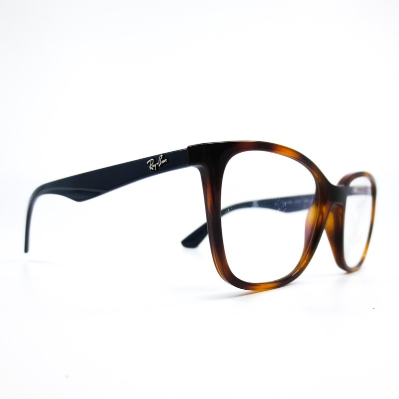 Ray-Ban Eyeglasses Frames RB7066 5585 Blue Brown Tortoise Square 52-17-140 gallery