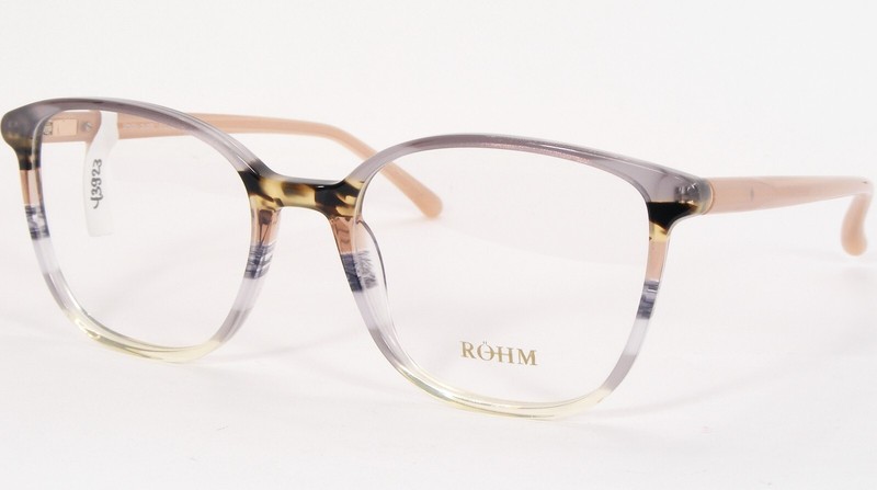 Röhm Smoky Quartz Grey Brown Transparent UNIQUE RARE EYEGLASSES ROHM 51-18-140mm