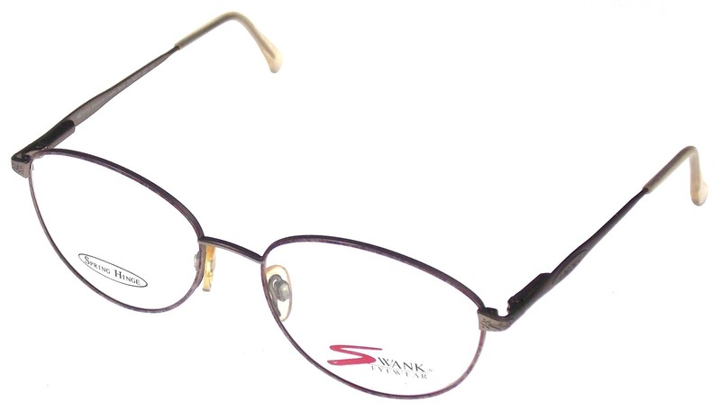Swank Eyewear Elizabeth Eyeglass Frames Antique Metal 54-17-140 Round Sunglass
