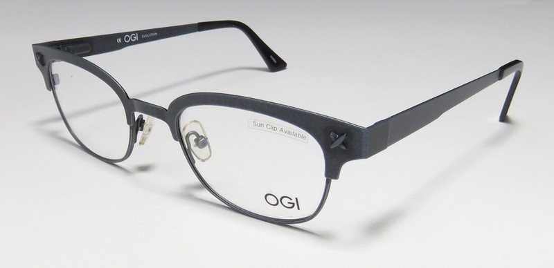 OGI 3500 FULL-RIM CAT EYE SPRING HINGES MADE IN KOREA ELEGANT CASUAL EYEGLASSES