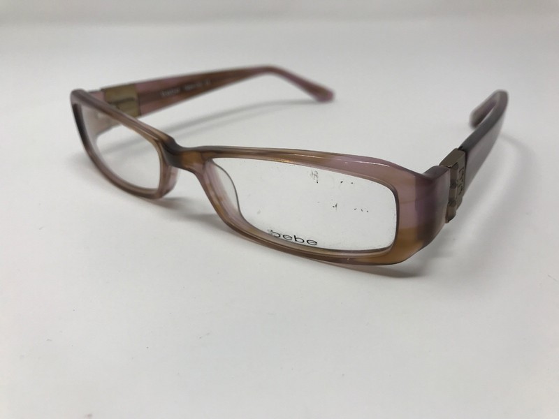 Bebe Eyeglass Frame Hippie Chic Womens Peony 52-16-135 Purple Brown DY21
