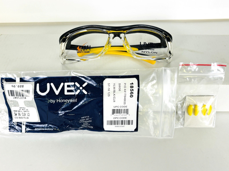 UVEX by Honeywell Safety Goggles Eyeglasses SW 06 CLR L2 5716 $90