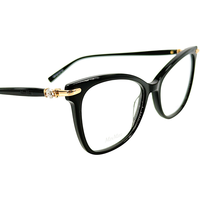 Max Mara MM1400 Womens Plastic Eyeglass Frame 807 Black 55-18 gallery