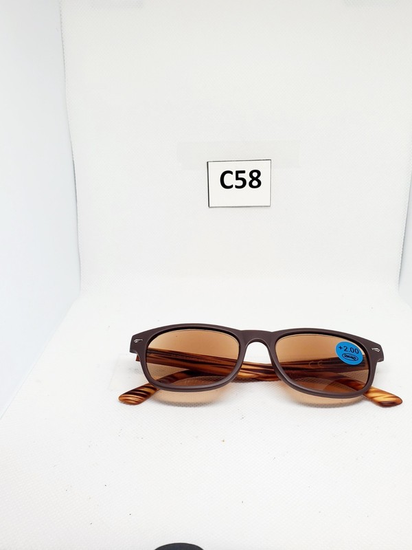 EYEGLASSES plastic full rim sr-1602 23pl3704a plus 2.00