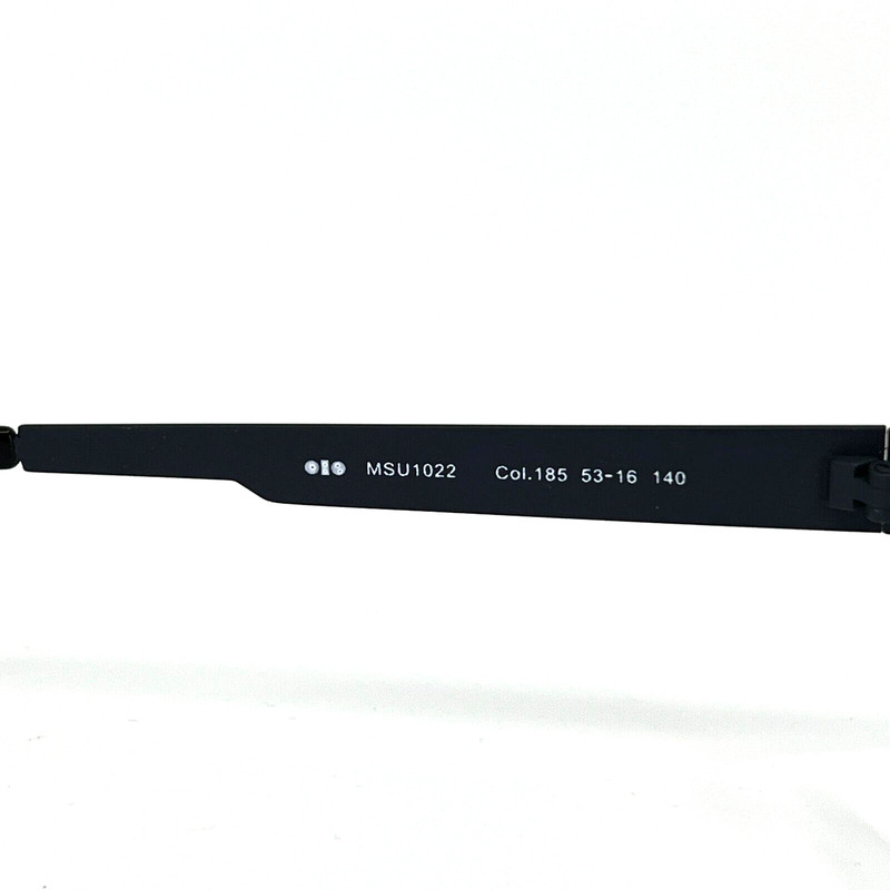 Metzler Eyeglasses MSU1022 Col.185 Black Rectangular Frames 53[]16 140 mm gallery