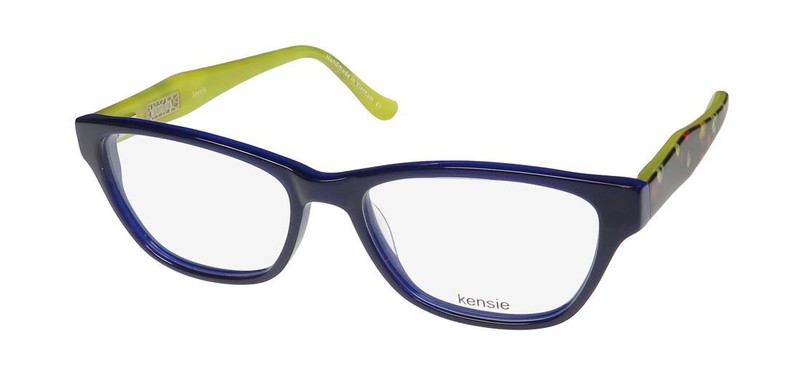 NEW KENSIE LOVELY EYEWEAR FULL-RIM BL BLUE WOMENS 51-16-135 CAT EYE PLASTIC