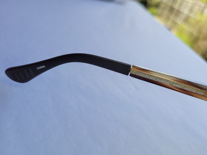 Jonas Paul Eyeglass Frames Striped Hickory Model Lincoln/Lauren SSH 45 16 125 gallery
