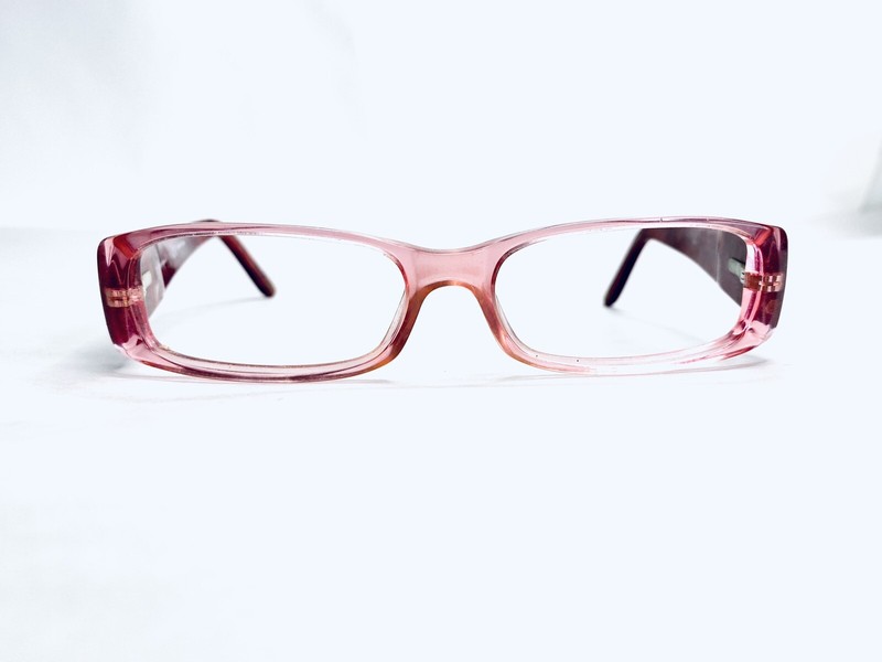 Dolce & Gabbana Pink Lucite Rectangular Glasses Red Pearl DG1162 673 52 15 135