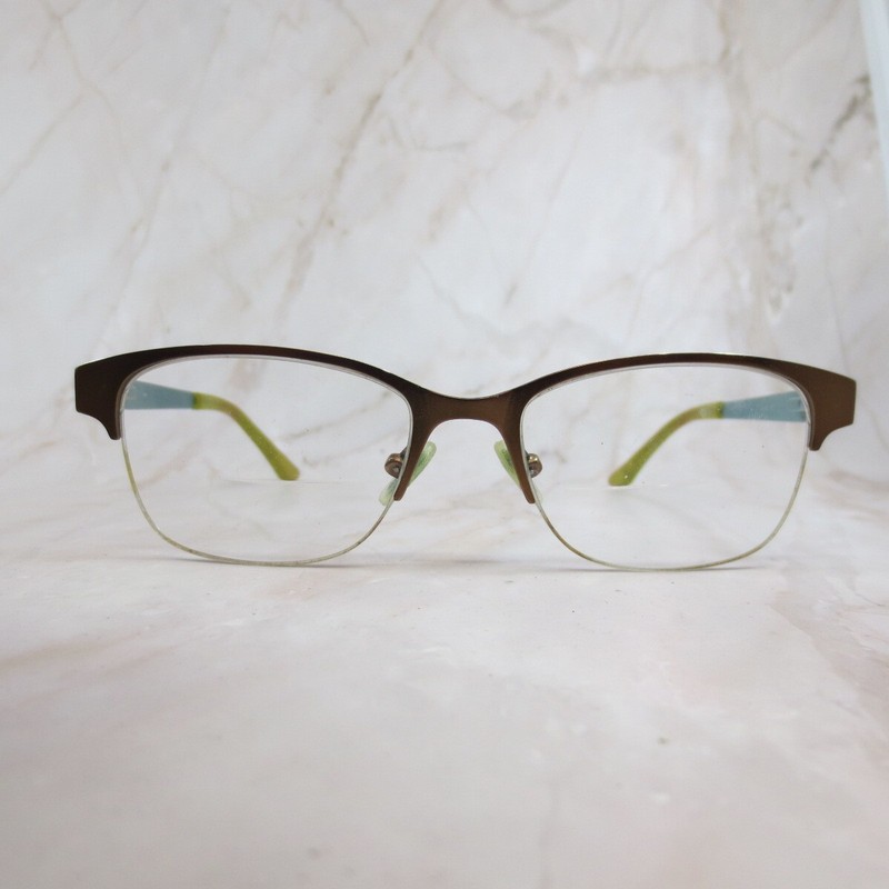 Candie’s Eyeglasses Frame CA106 050 Women’s Brown Half Rim Cat Eye 50-18-135