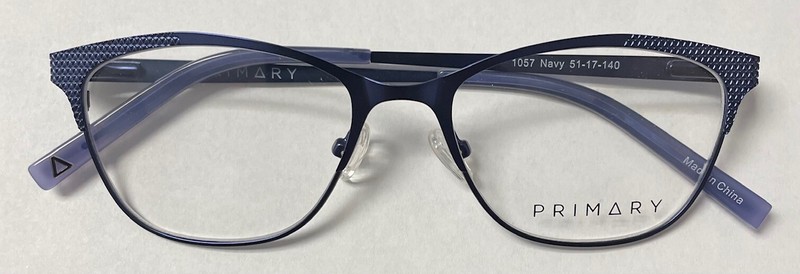 EYEGLASS FRAMES WOMEN’S DESIGNER METAL MATTE NAVY SPRING TEMPLES FAST SHIPPING