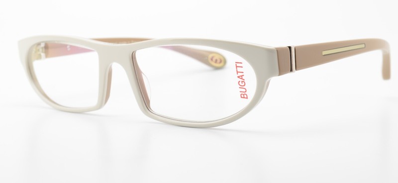 BUGATTI glasses mod. B0489 074 56-17 Beige Mocha Design Luxury Frame FRA+ Case gallery