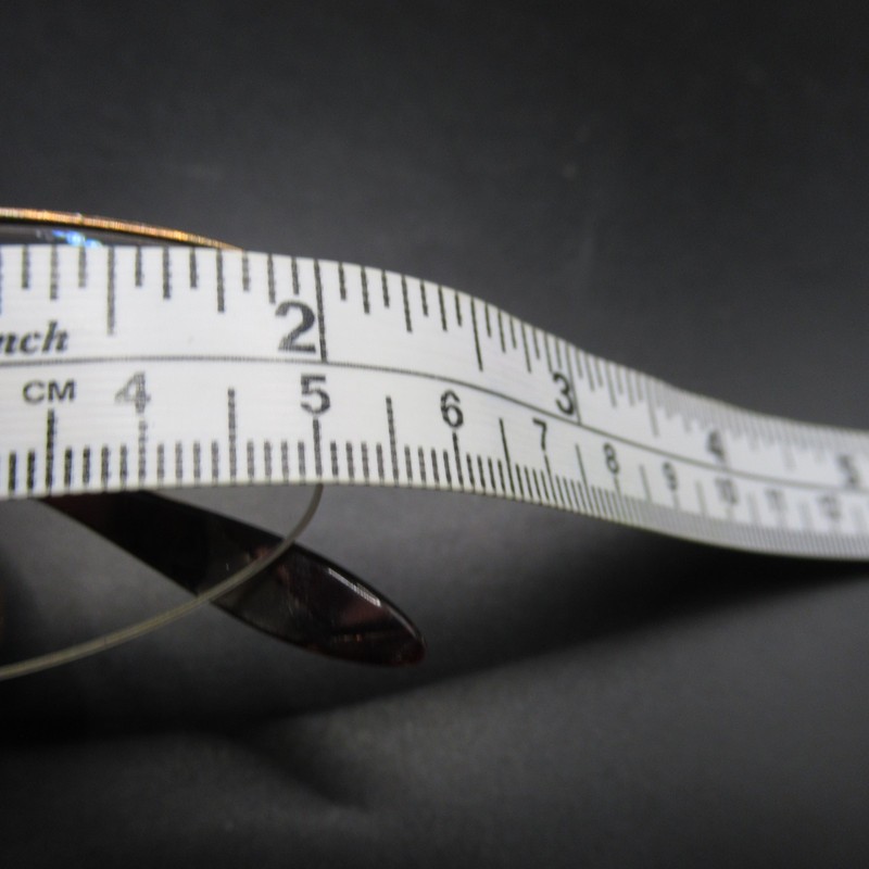 Sally Hansen Sally 14 Semi-Rimless Eyeglass Frames Gold Brown 51-17-135 gallery