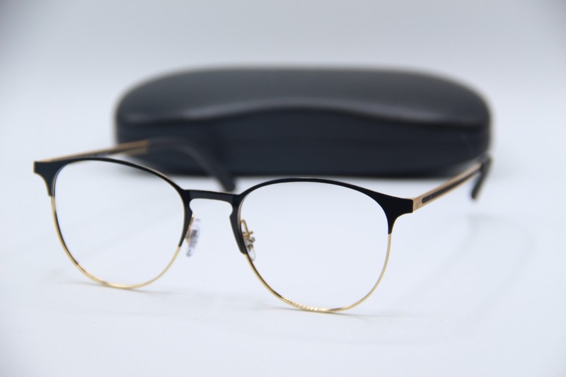 NEW RAY-BAN RB 6375 2890 BLACK GOLD AUTHENTIC EYEGLASSES 51-18