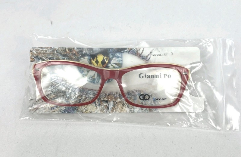 GO i Wear Gianni PO Women's Eyeglass Frame ITALIAN Design GP 9 RED 52-17 140 NEW gallery
