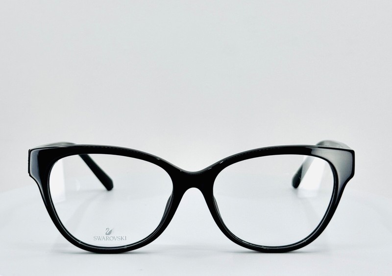 SWAROVSKI SK 5392 001 Black Womens Cat Eye Full Rim Eyeglasses 55-16-140 B:44