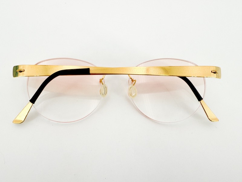 Lindberg Spirit Titanium Eyeglasses FRAMES 130mm PGT Gold L307 gallery