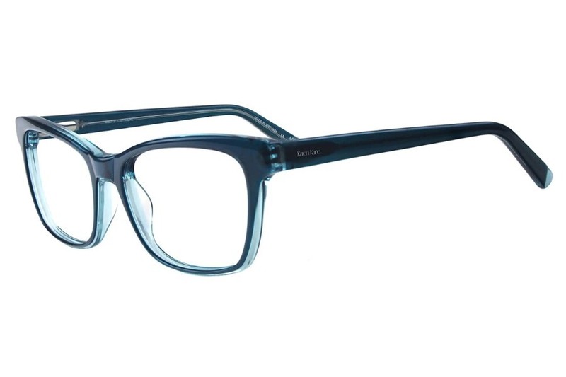 Karen Kane Petites Cardamom Teal Cat Eye Plastic Eyeglasses Frame 49-15-130