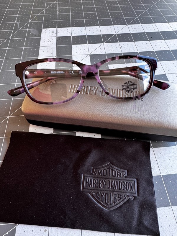 NEW Harley Davidson HD 0566 083 Havana Violet Women Eyeglasses 53-14-145MM
