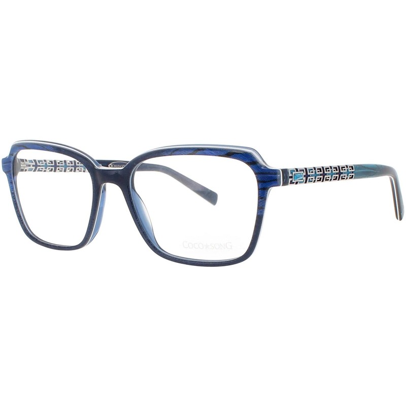 Coco Song Women’s Eyeglasses Black/Blue Square CALIFORNIA DREAM CV232.02-09