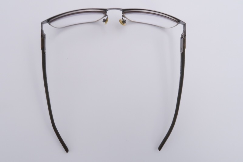 Parasite Plasma 3 Eyeglasses FRAMES C58 Gray 54[]16-125 Silver Brown France F414 gallery
