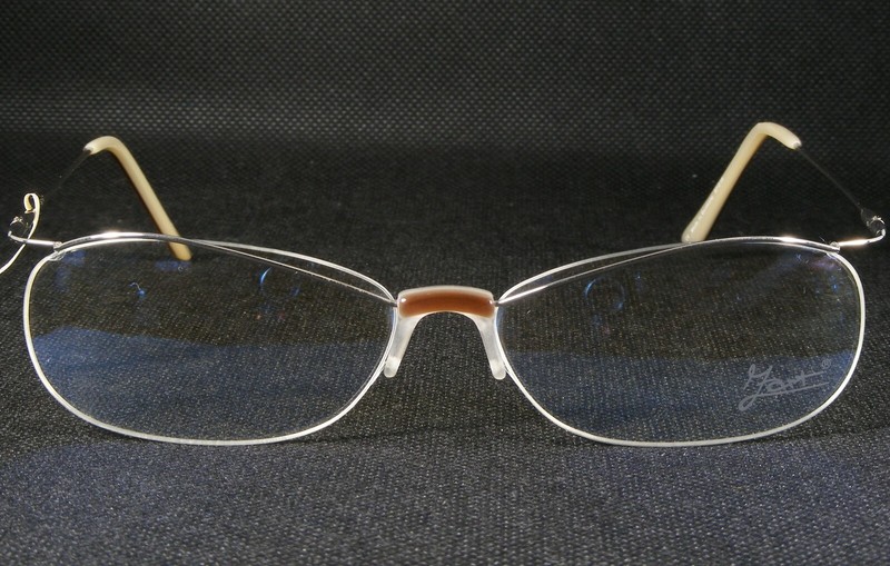 Zart 106 C.5 BROWN /MATTE CLEAR /SILVER UNIQUE EYEGLASSES 57-15-138mm Germany gallery