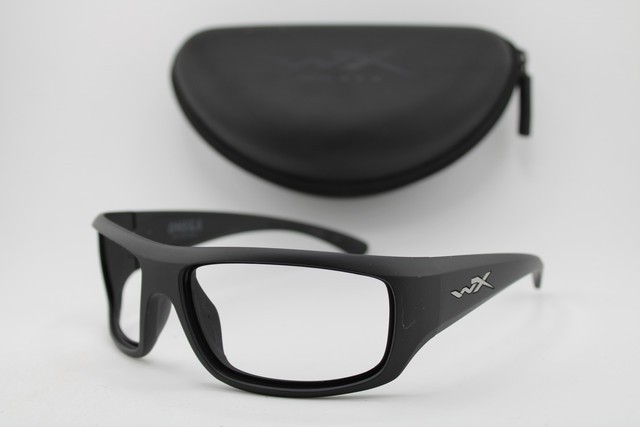 NEW WILEY X OMEGA WX EN166 Z87-2 2109Z MATTE BLACK AUTHENTIC EYEGLASSES 66-17