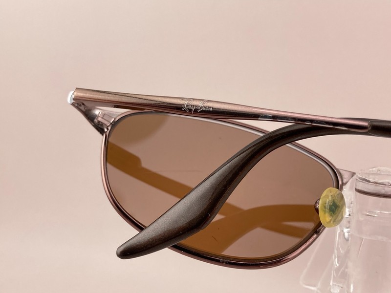 Ray Ban Sunglasses FRAME ONLY RB 3023 Highstreet 014/84 Brown Oval Italy 55mm gallery