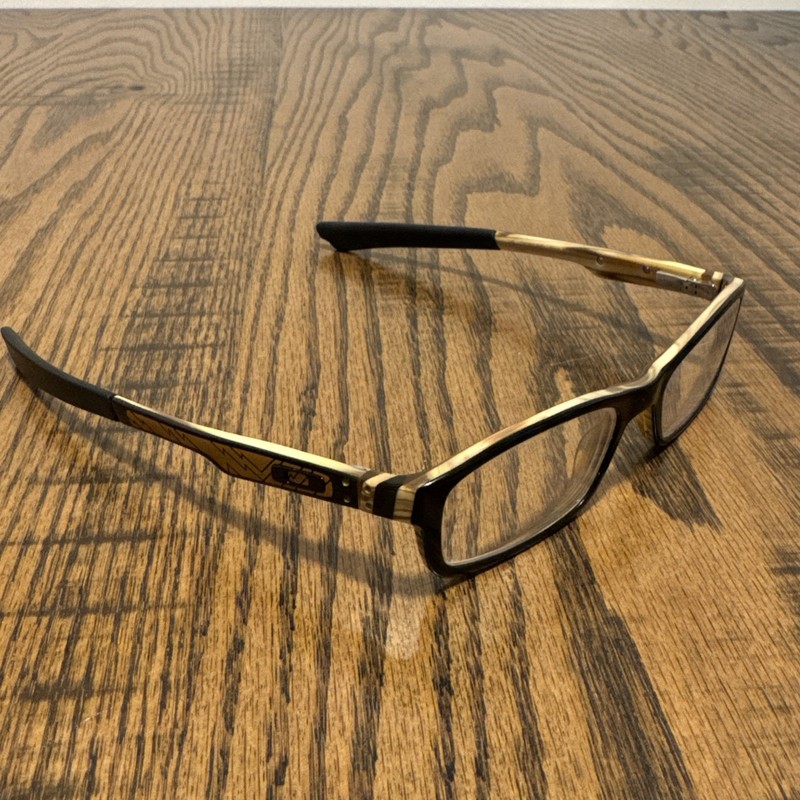 Oakley Eyeglasses Frames Only, BUCKET, OX1060-0351, Black Pallet Wood Grain
