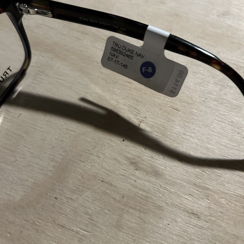True Religion Duke NAV Eyeglass Frames 57-17-145 Navy Tortoise NWT Frames Only gallery