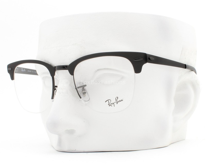 Ray-Ban Half Rim Eyeglasses Glasses RB 3716VM 2904 Matte Black 50mm with Case