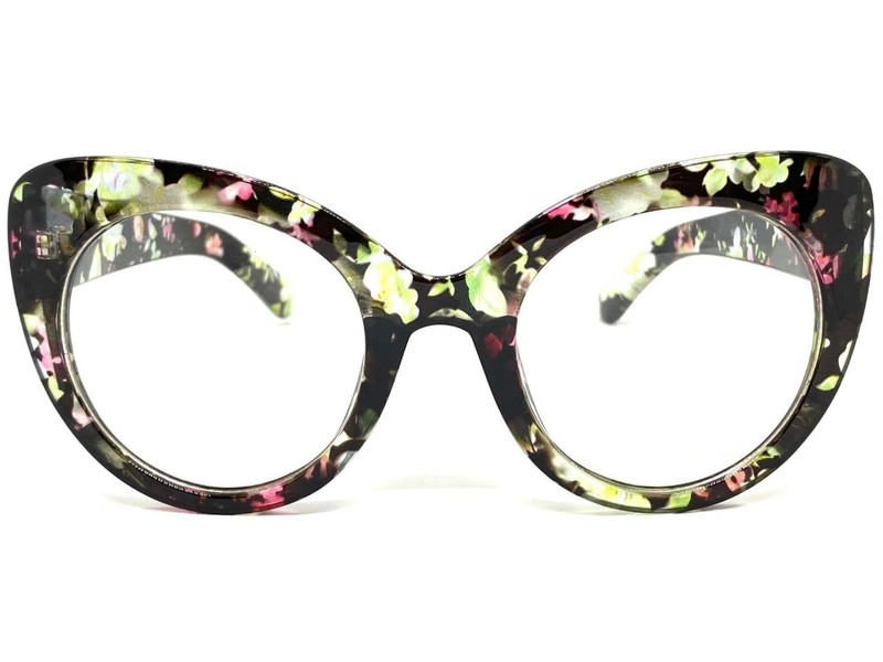 Oversized Exaggerated Retro Clear Lens EYE GLASSES Large Flower Floral Frame C3 gallery