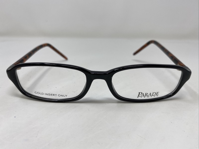 Parade Eyewear 1573 BLACK/TORTOISE 51-18-130 Full Rim Eyeglasses Frame R242