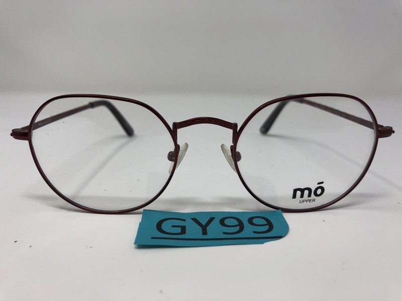 Mo Eyewear Upper Eyeglasses Frame Spain 303M B 52-20-145 Red/Black Full Rim GY99 gallery