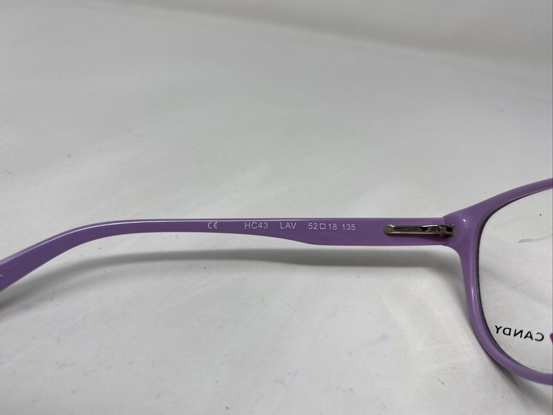 Hard Candy HC43 LAV 52-18-135 Lavender Purple Full Rim Eyeglasses Frame F953 gallery