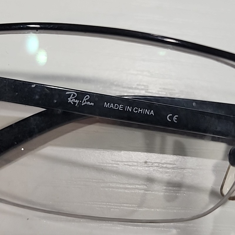 Ray Ban RB6102 2509 Black Rectangular Half Rim Eyeglasses Frame 53-17 140 gallery