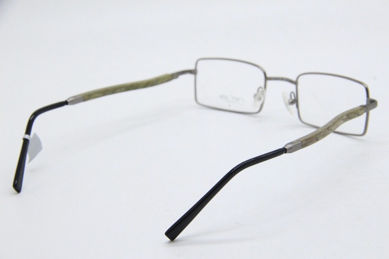 GOLD & WOOD 410.9 106 GUNMETAL BLACK AUTHENTIC FRAMES EYEGLASSES 47-21 gallery