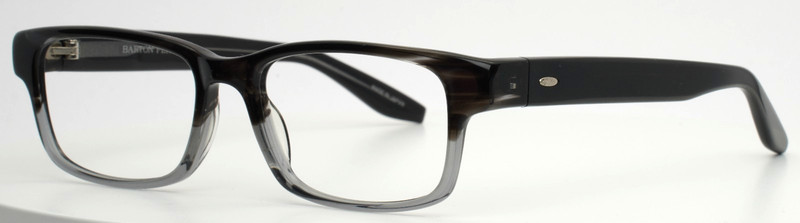 BARTON PERREIRA Zac TDG Black Grey Mens Rectangle Eyeglasses 50-17-140 B:33